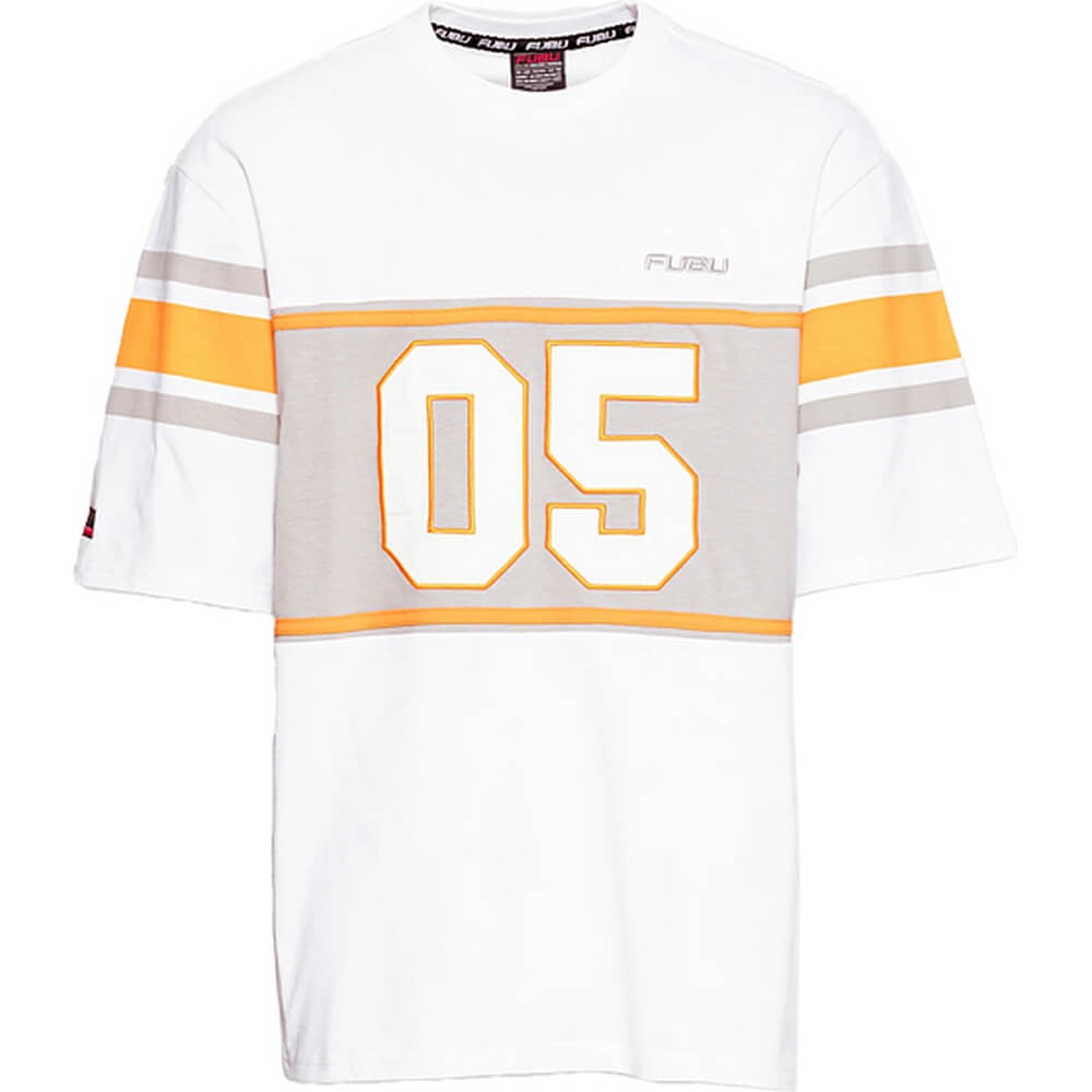 FUBU Corporate Block T-Shirt white/grey/orange