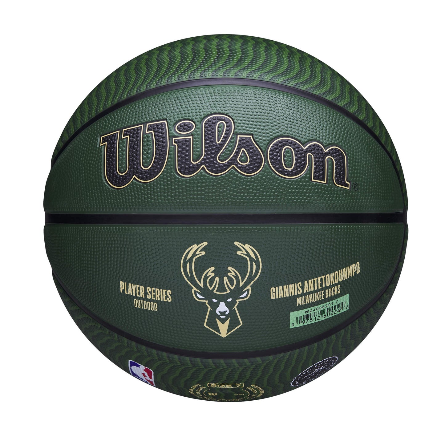 WILSON NBA PLAYER ICON - OUTDOOR - GIANNIS Green (sz. 7)