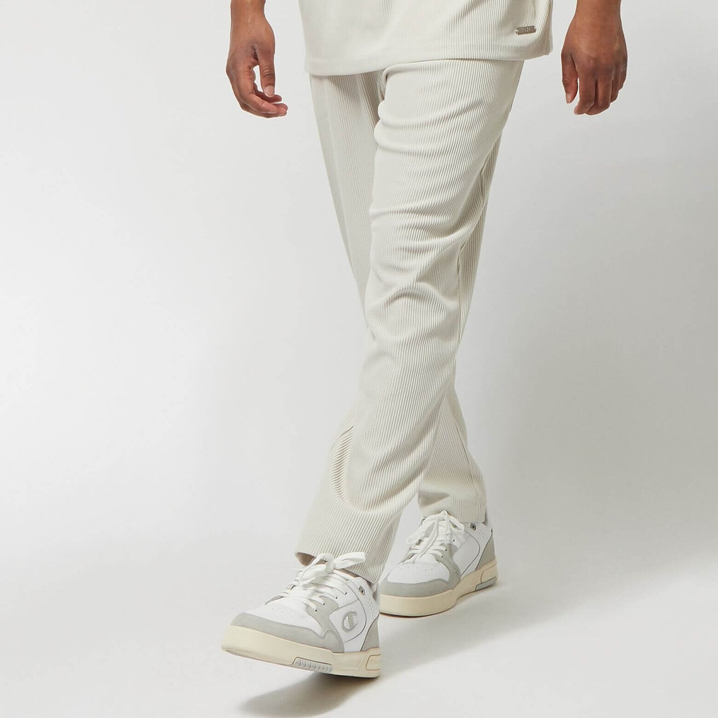 Tepláky Sean John Metall Logo Plissee Pants šedé