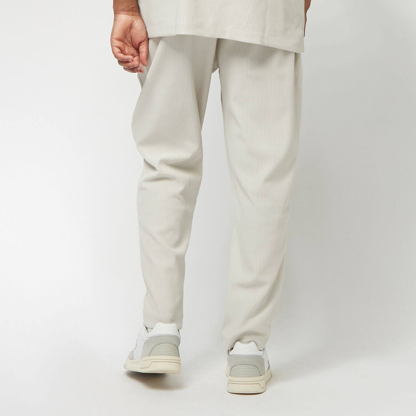 Tepláky Sean John Metall Logo Plissee Pants šedé