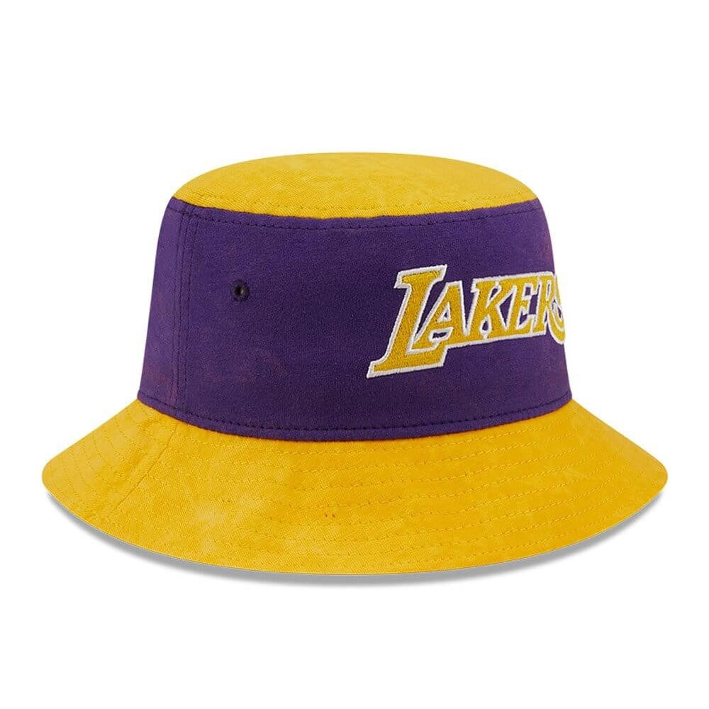 NEW ERA klobúk NBA Washed pack tapered bucket LOS ANGELES LAKERS Yellow/Purple