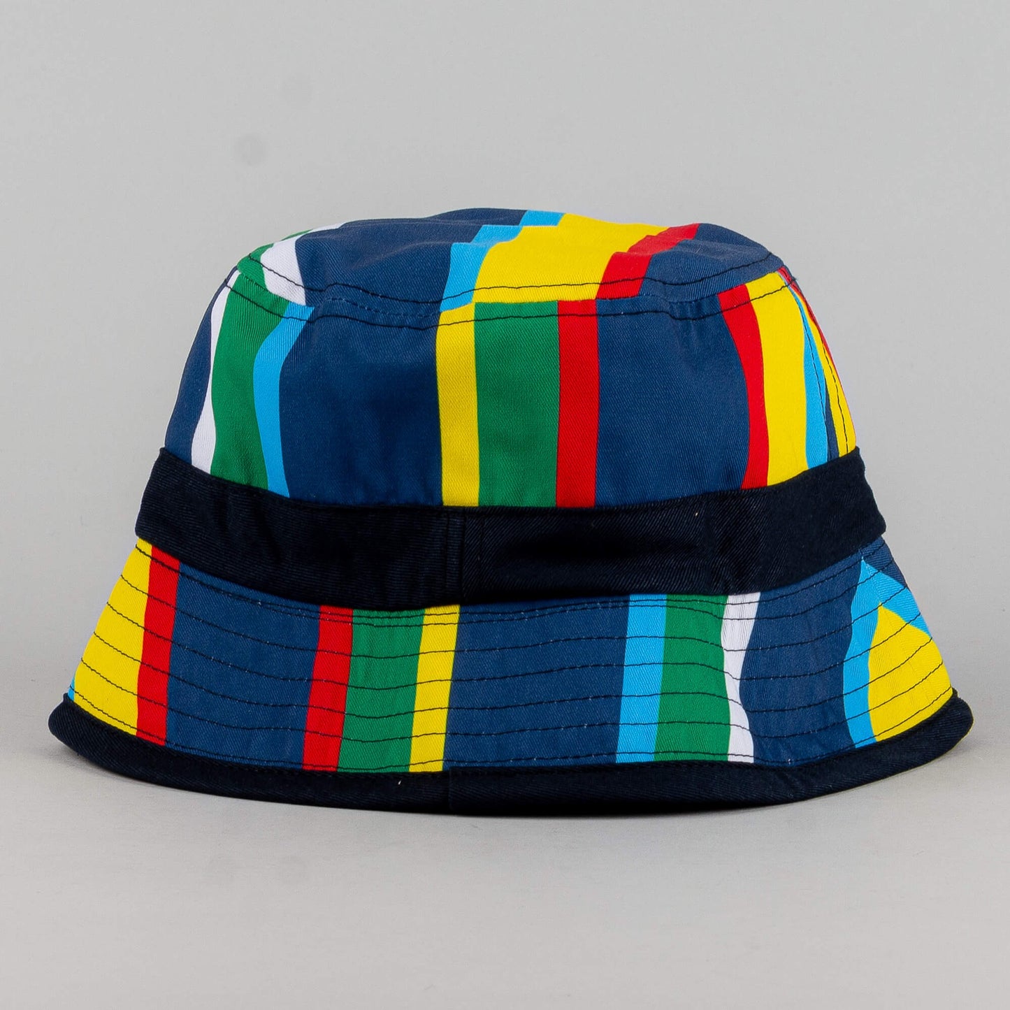 Karl Kani KK Signature Reversible Stripe Bucket Hat navy/red/yellow
