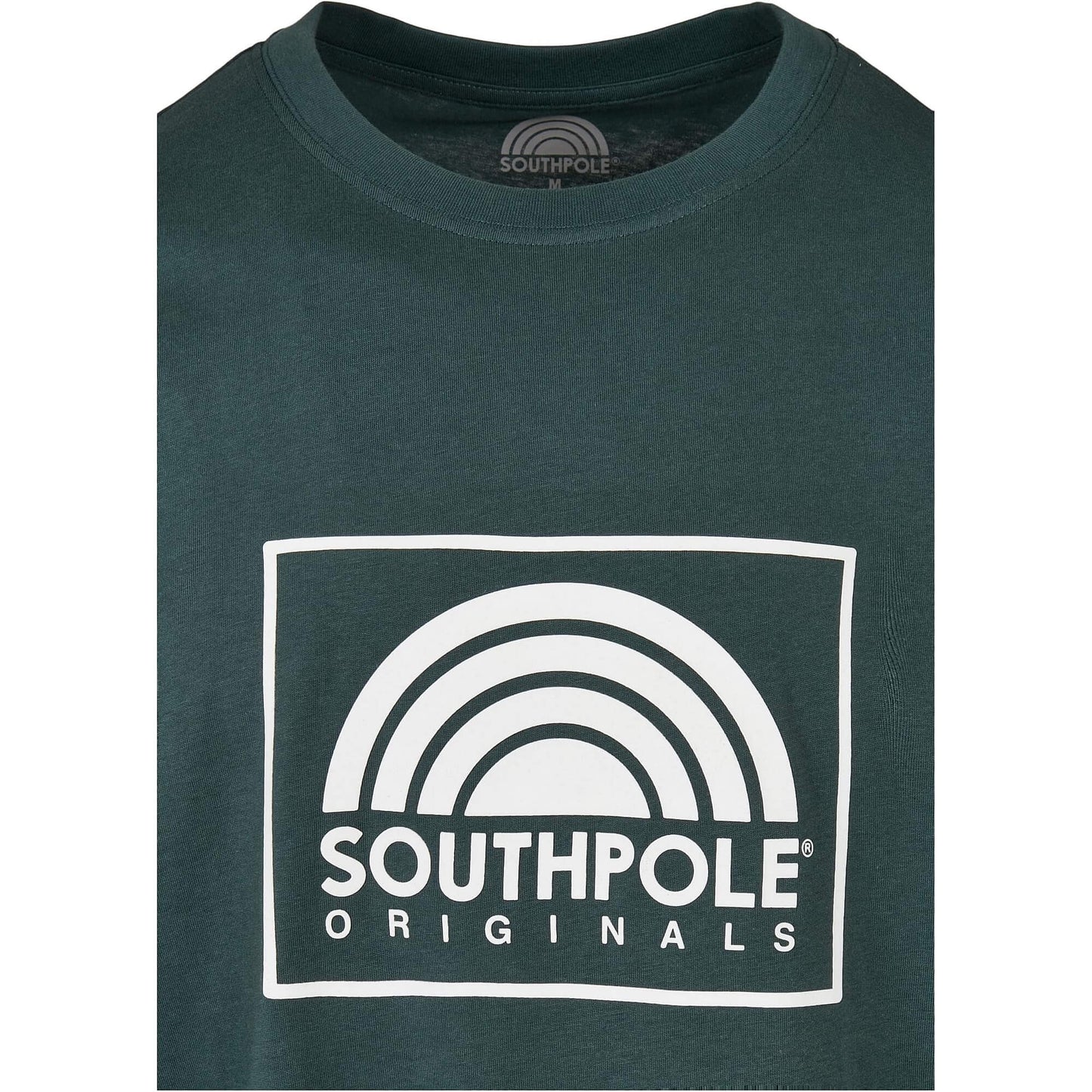 Southpole Square Logo Tee bottlegreen