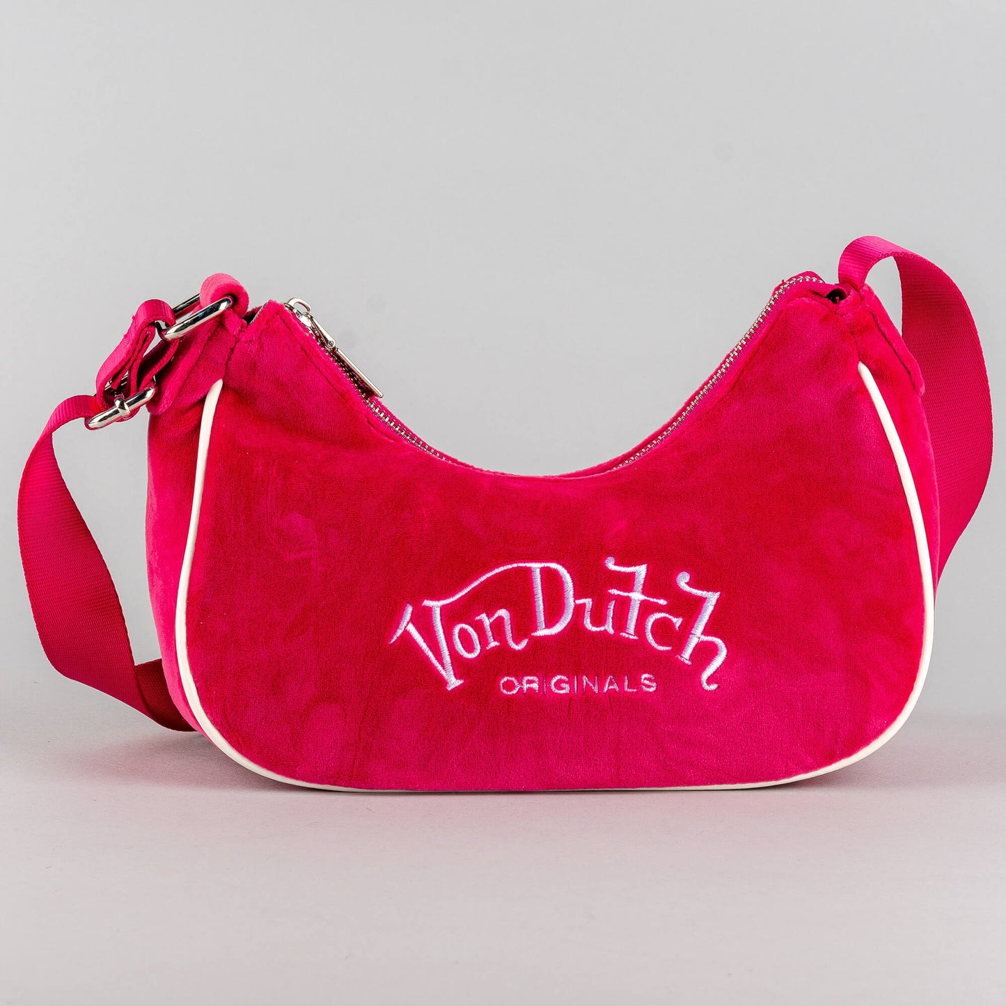 Von Dutch Originals Amy Baguette Velvet Pink
