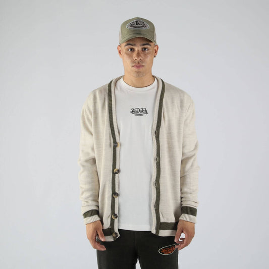 Von Dutch Originals Mo Knit Cardigan Beige