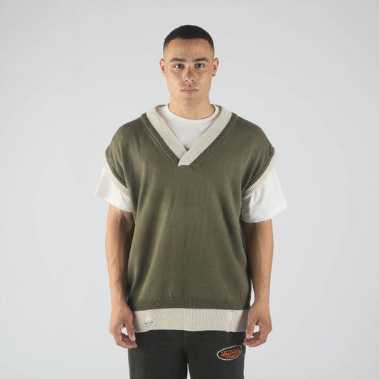 Pletená vesta Von Dutch Originals Mavy Knit Vest zelená