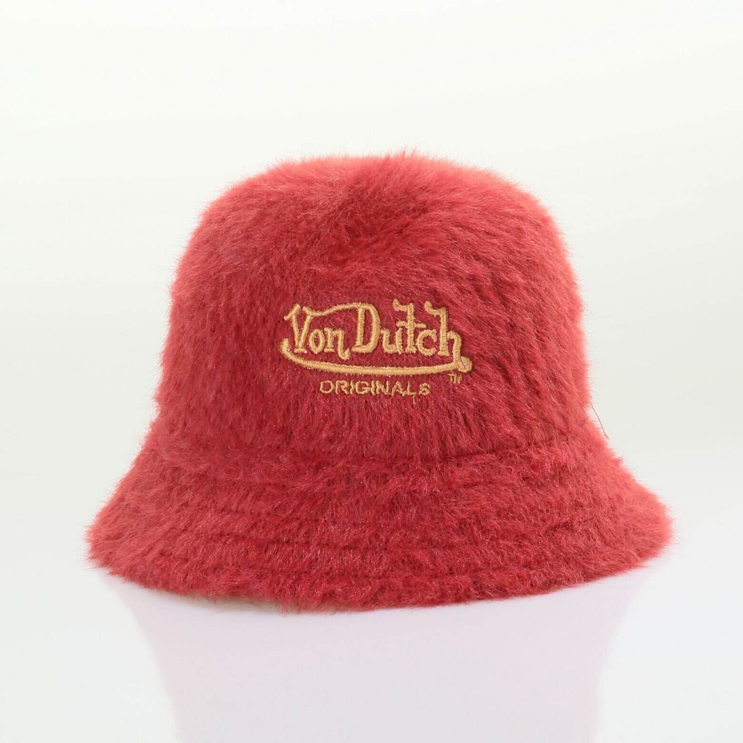 Von Dutch Originals Bucket Akron Fluffy Hat Red