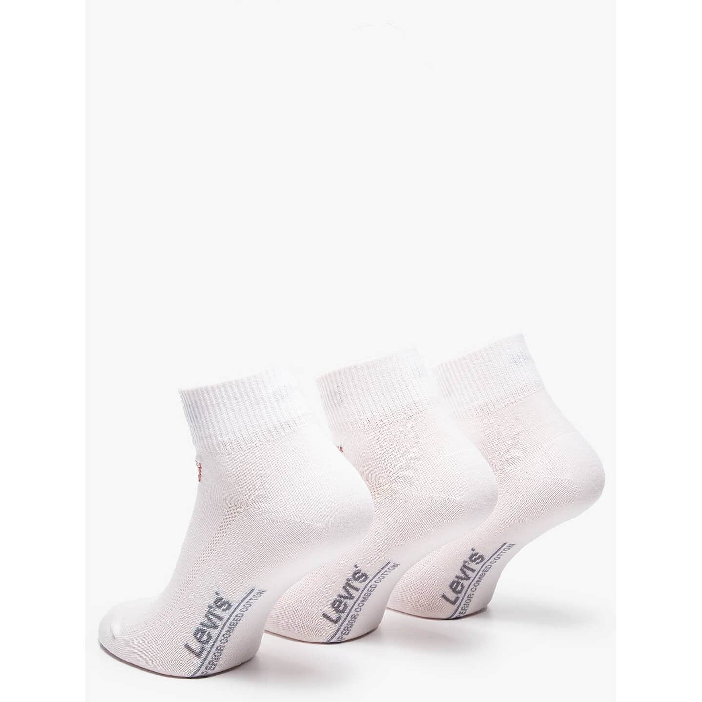 Levis Mid Cut Batwing Logo 3P White