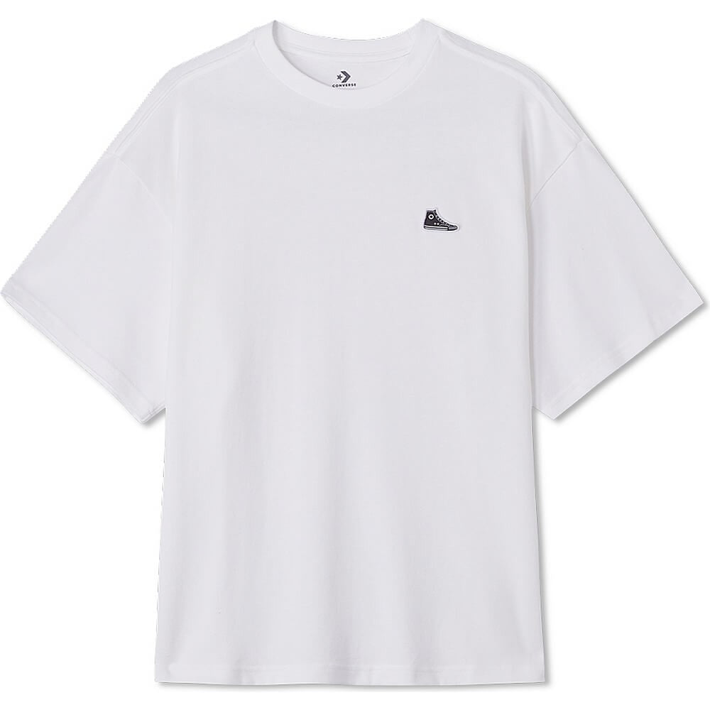 Converse LOOSE FIT LEFT CHEST SNEAKER PATCH TEE White