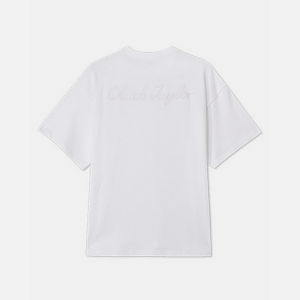 Converse LOOSE FIT LEFT CHEST SNEAKER PATCH TEE White