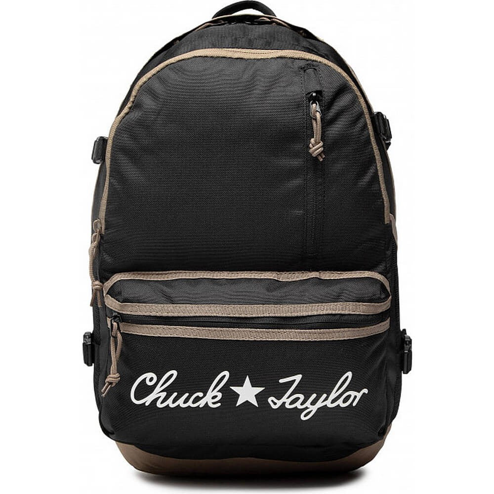 Converse Straight Edge Backpack Large L Black/Sandalwood/White