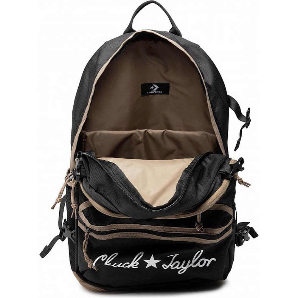 Converse Straight Edge Backpack Large L Black/Sandalwood/White
