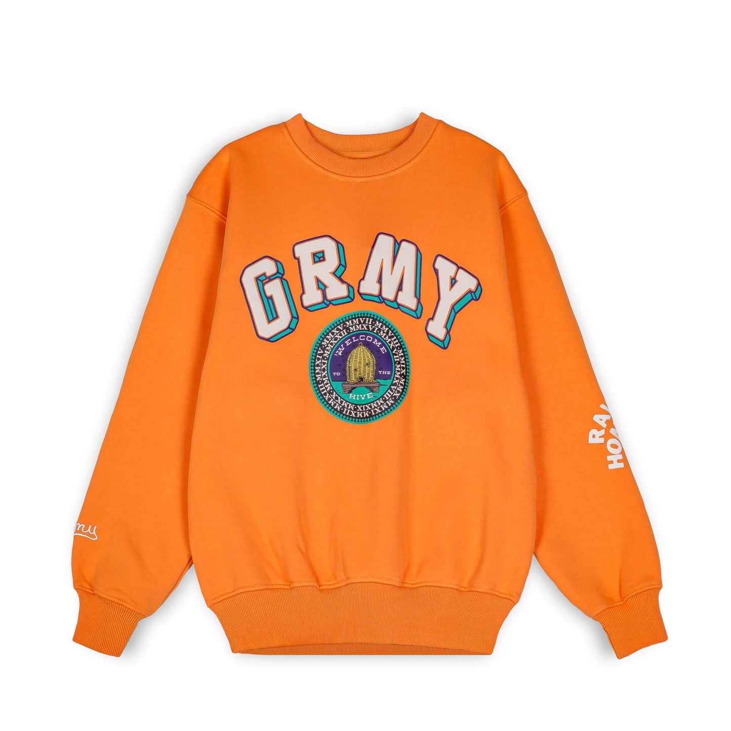 Grimey Wear Hive Heavyweight Crewneck Orange