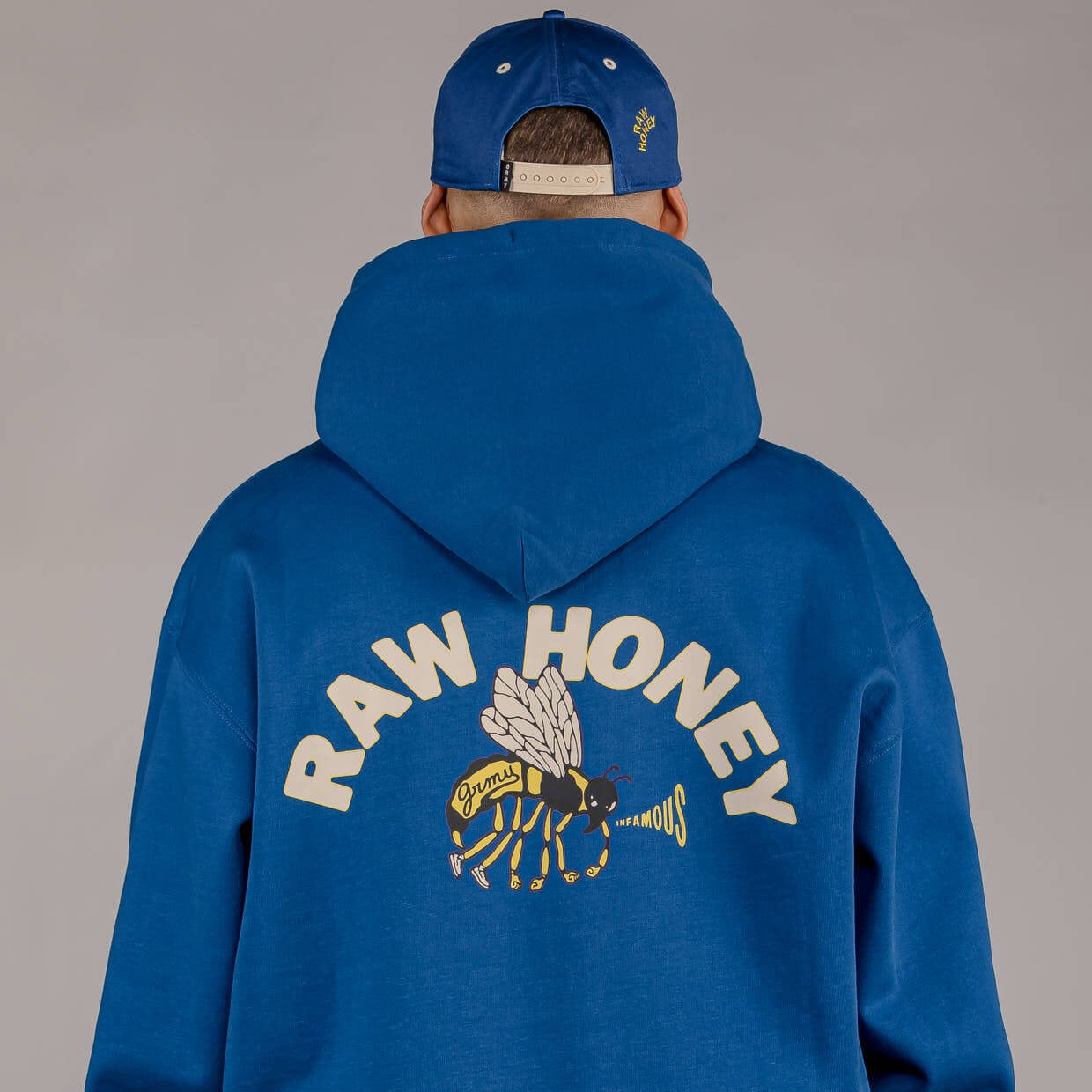 Grimey Wear Hive Heavyweight Hoodie Blue