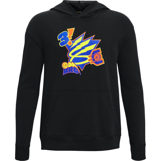 Detská mikina s kapucňou Under Armour Stephen Curry Big Splash Hoodie čierna