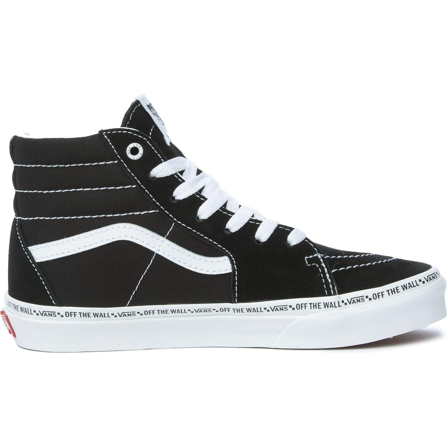 Tenisky Vans JN SK8-Hi MINI VANS BLACK/TRUE WHITE (8-14+ YEARS)