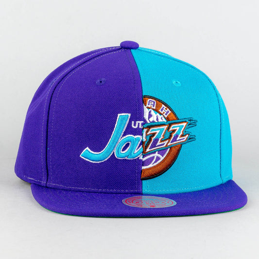 Šiltovka Mitchell & Ness SPLIT CROWN HWC UTAH JAZZ fialová