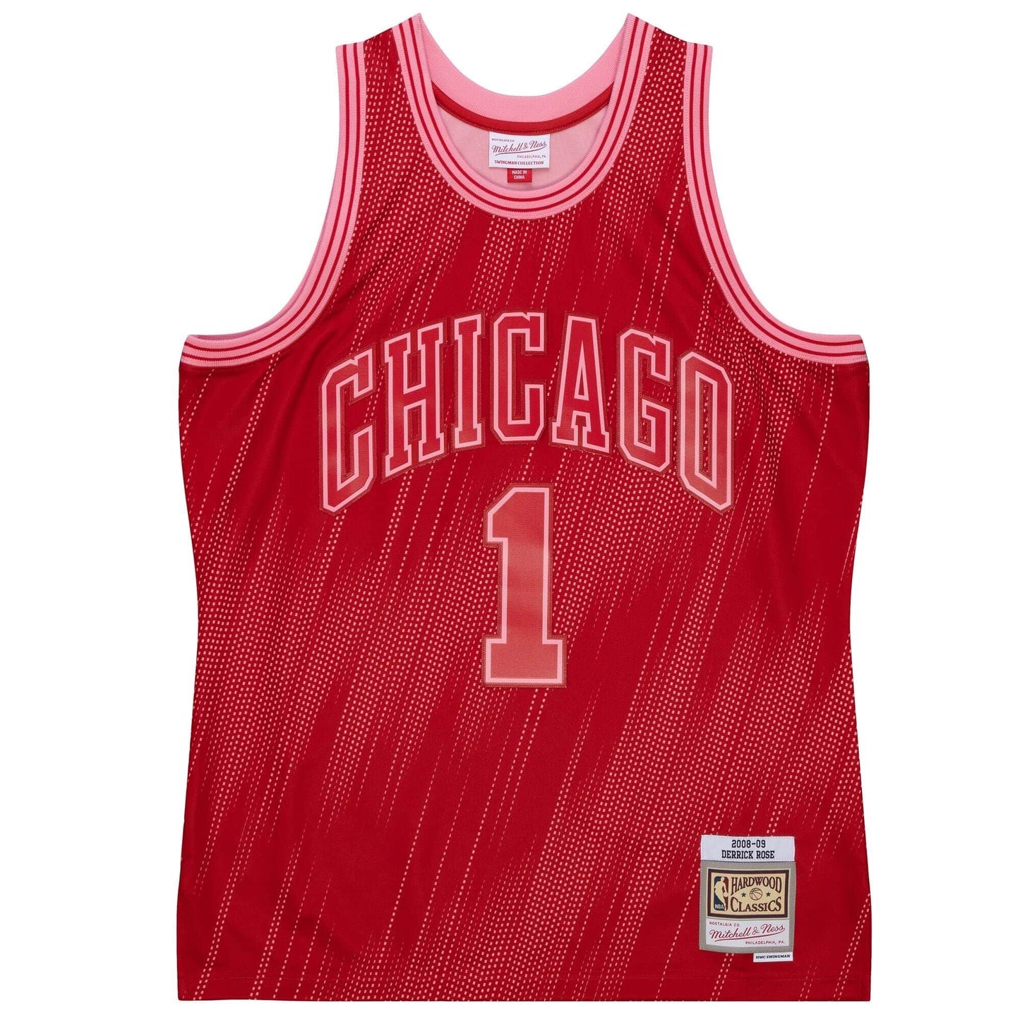 Basketbalový dres Mitchell & Ness NBA Monochrome Swingman Jersey CHICAGO BULLS DERRICK ROSE červený