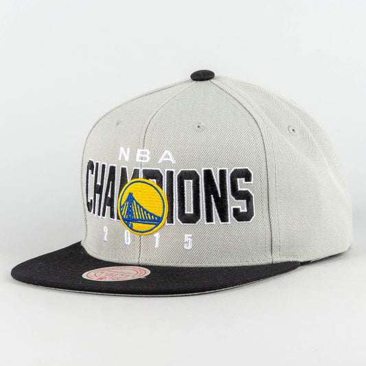Mitchell & Ness NBA NBA CHAMPS SNAPBACK HWC GOLDEN STATE WARRIORS Grey / Black