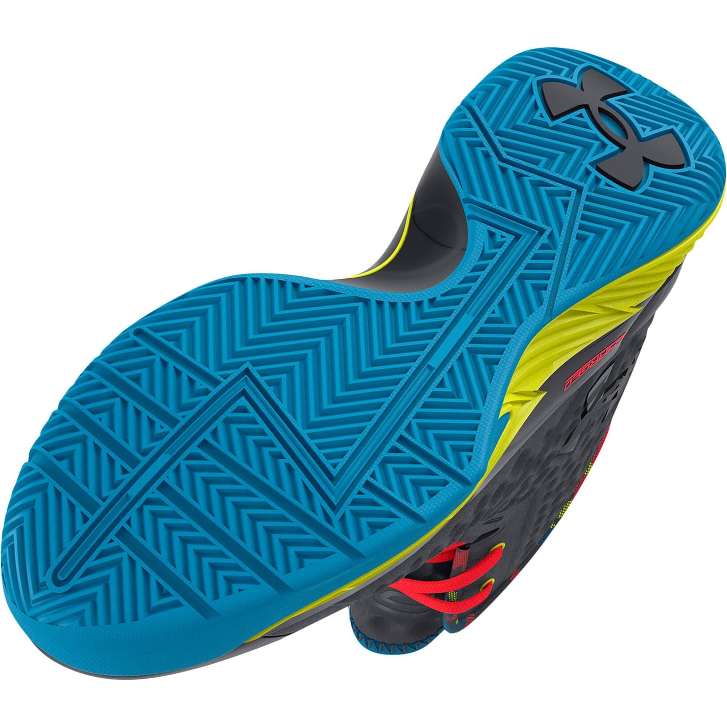 Under Armour Grade School Curry One Printed Basketball Shoes Pitch Gray / Yellow Ray