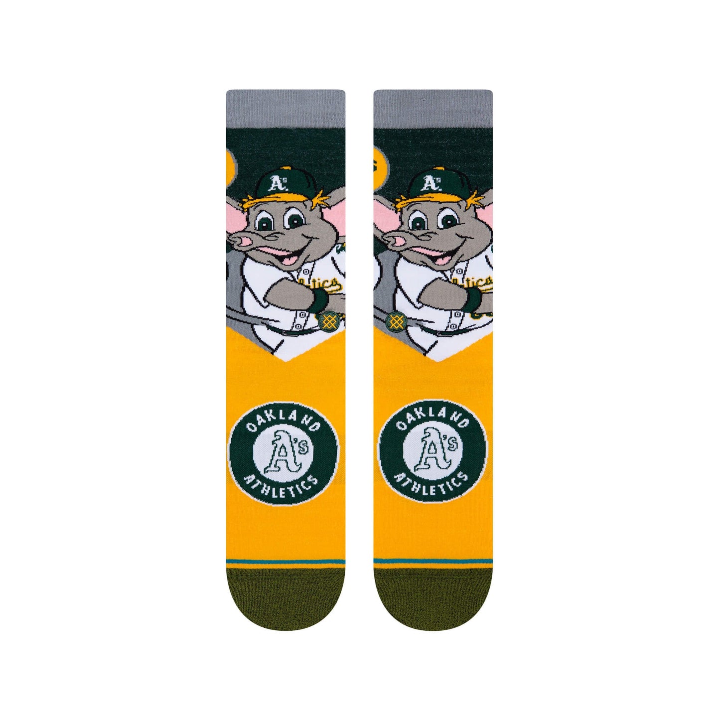 Ponožky STANCE MLB Oakland Athletics MASCOT žlté