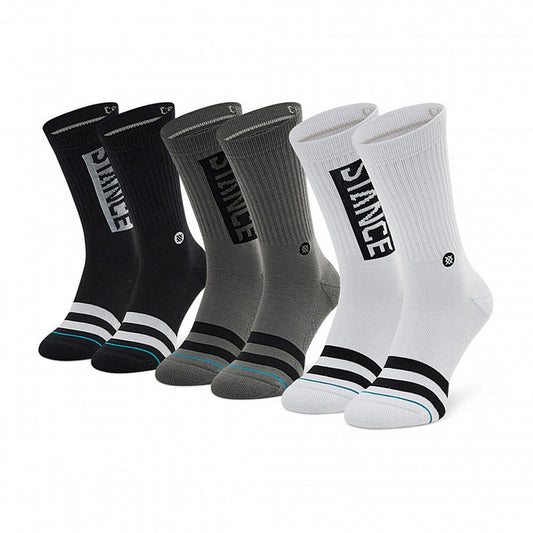 Ponožky Stance The OG 3 páry čierne/šedé/biele