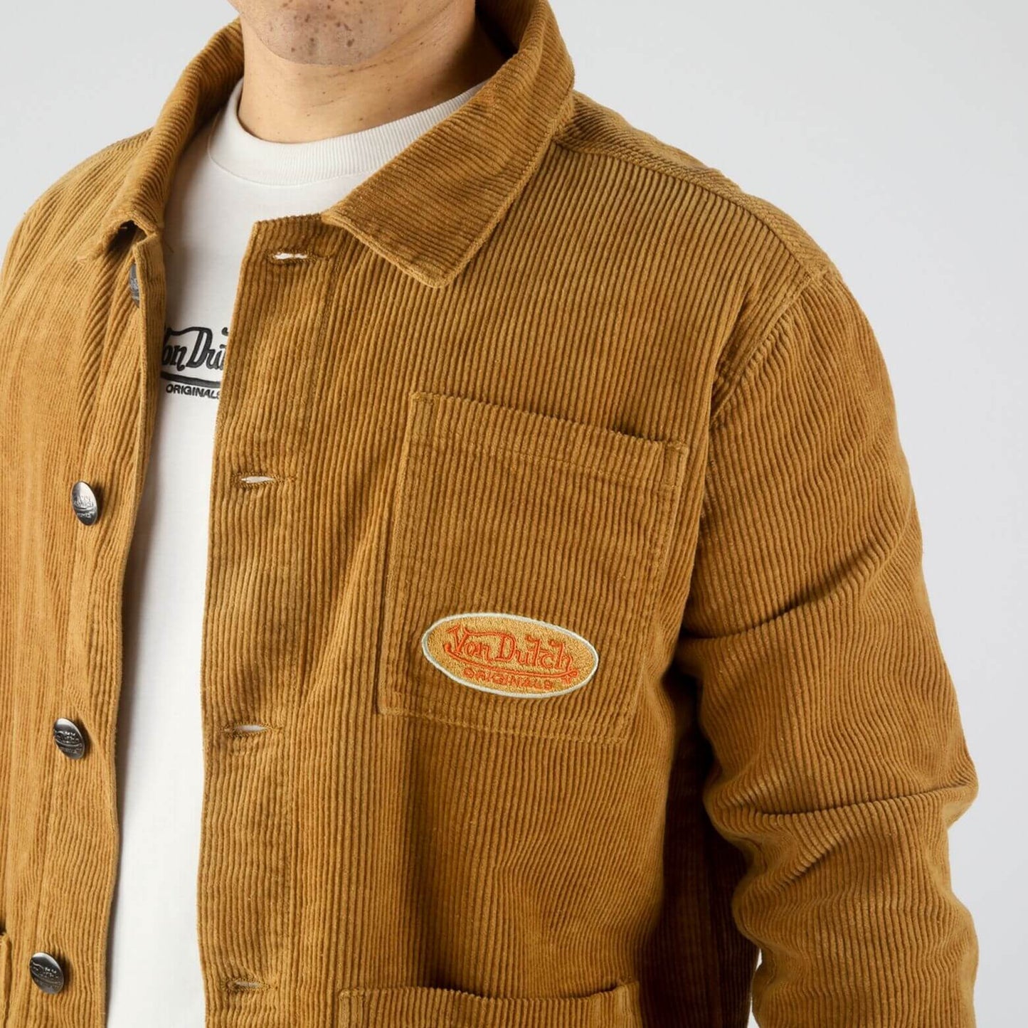 Prechodná bunda Von Dutch Originals Konny hnedá