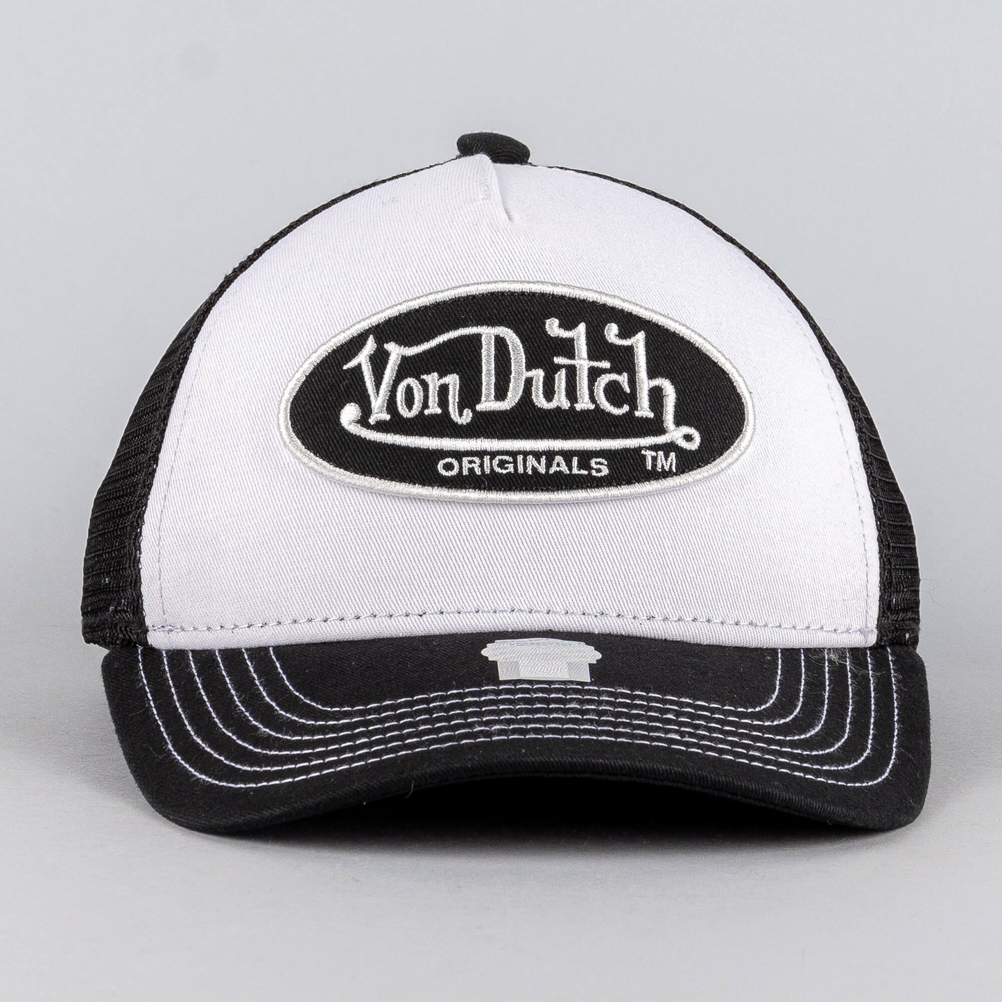 Von Dutch Originals Trucker Boston Oval Patch Cot/Twi White/Black