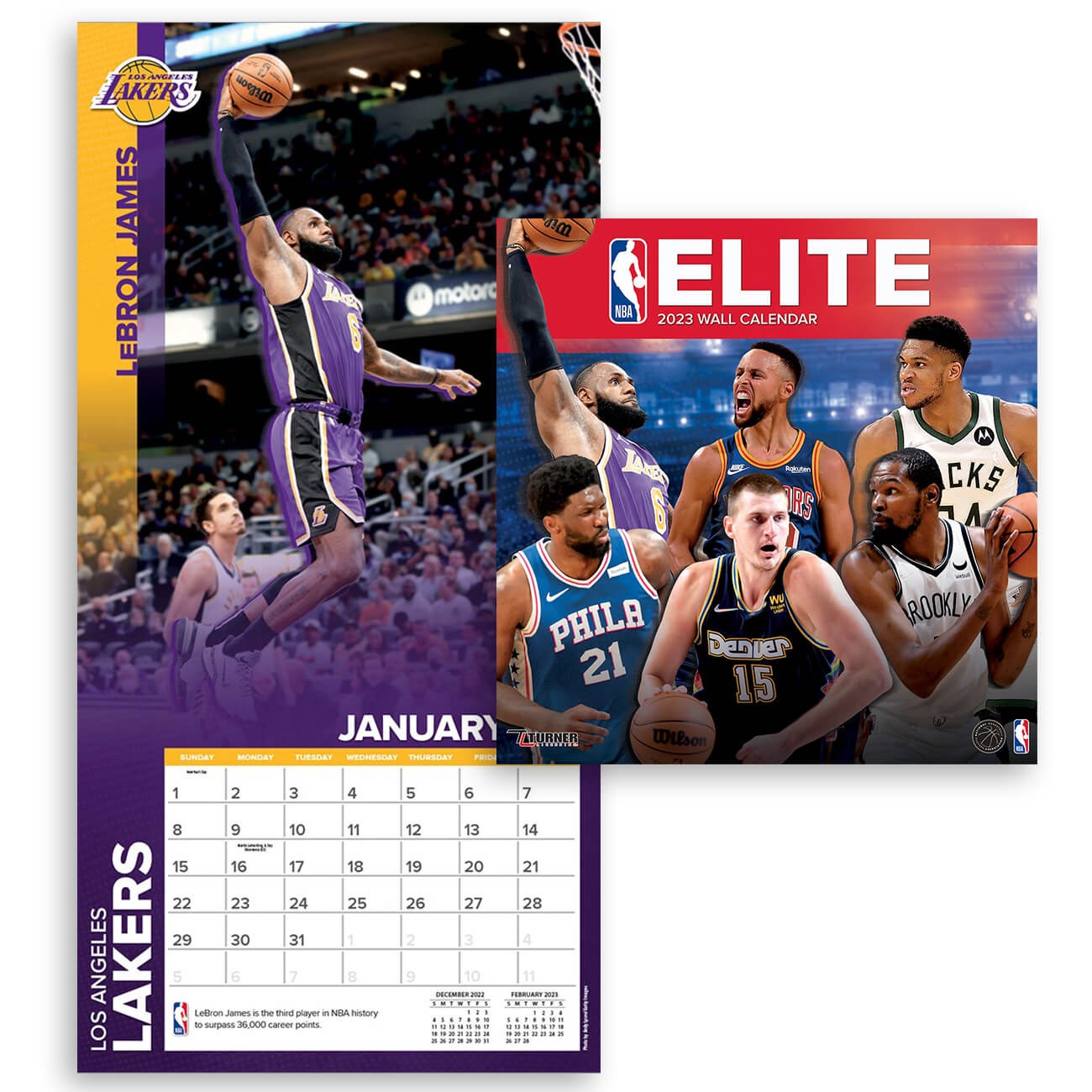 NBA Elite - 2023 (30x60 cm) Player Wall Calendar