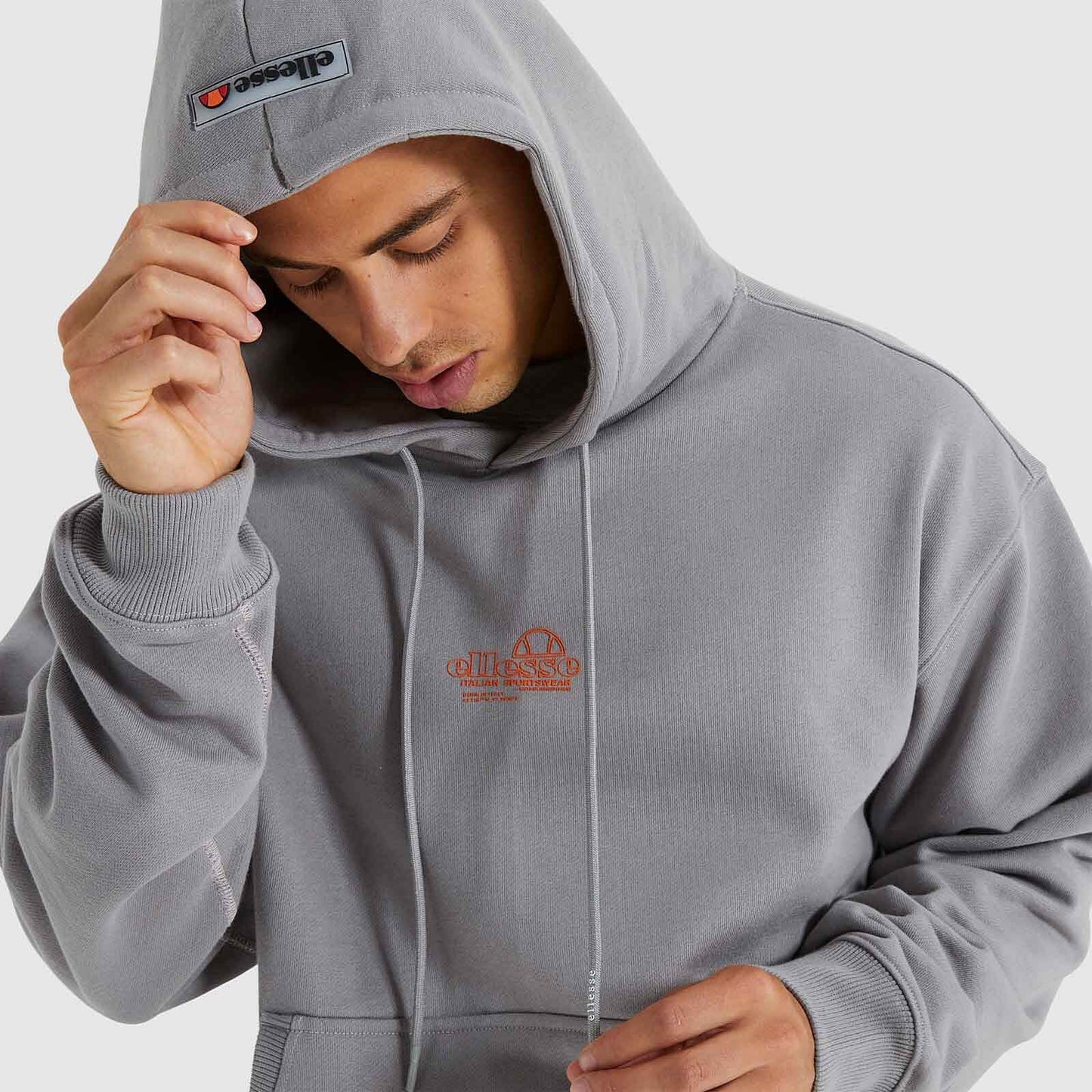 Mikina s kapucňou Ellesse Piattino Oh Hoody šedá