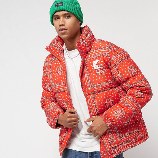 Zimná bunda Karl Kani OG Paisley Puffer Jacket oranžová