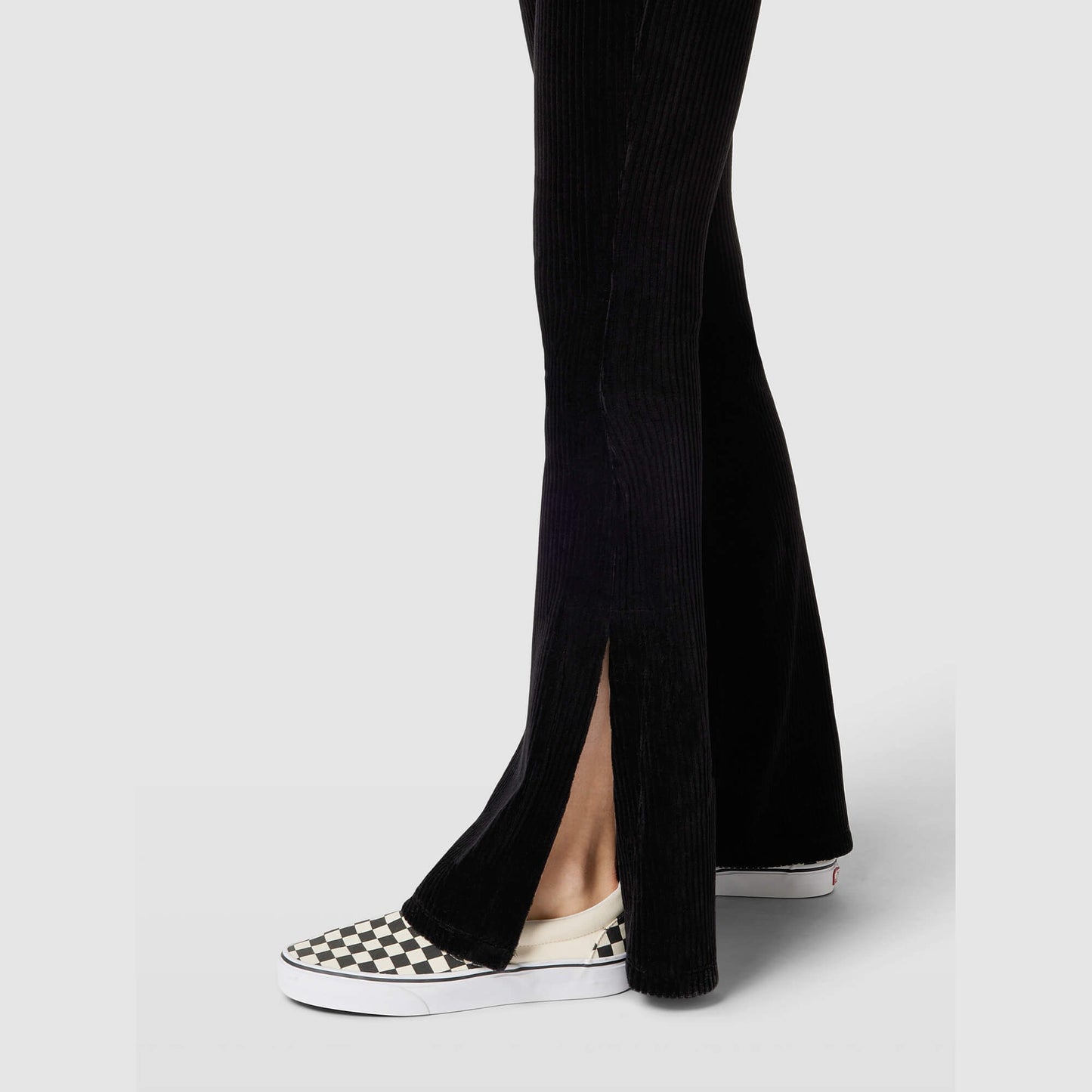 Dámske tepláky Karl Kani KK OG Corduroy Slit Flared Pants čierne