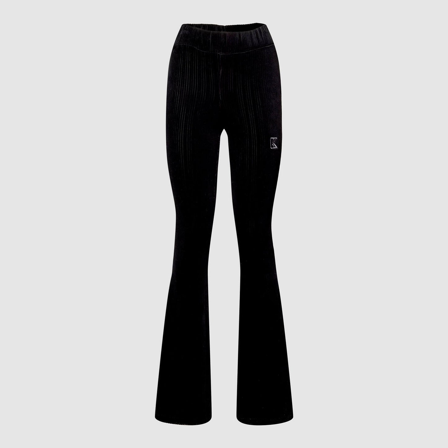 Dámske tepláky Karl Kani KK OG Corduroy Slit Flared Pants čierne