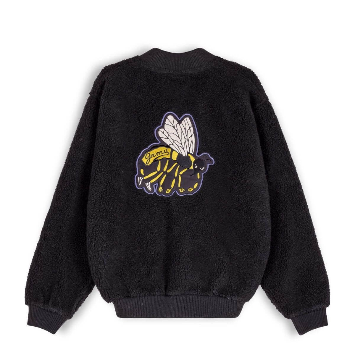 Grimey Wear Hive Sherpa Button Sweatshirt Black