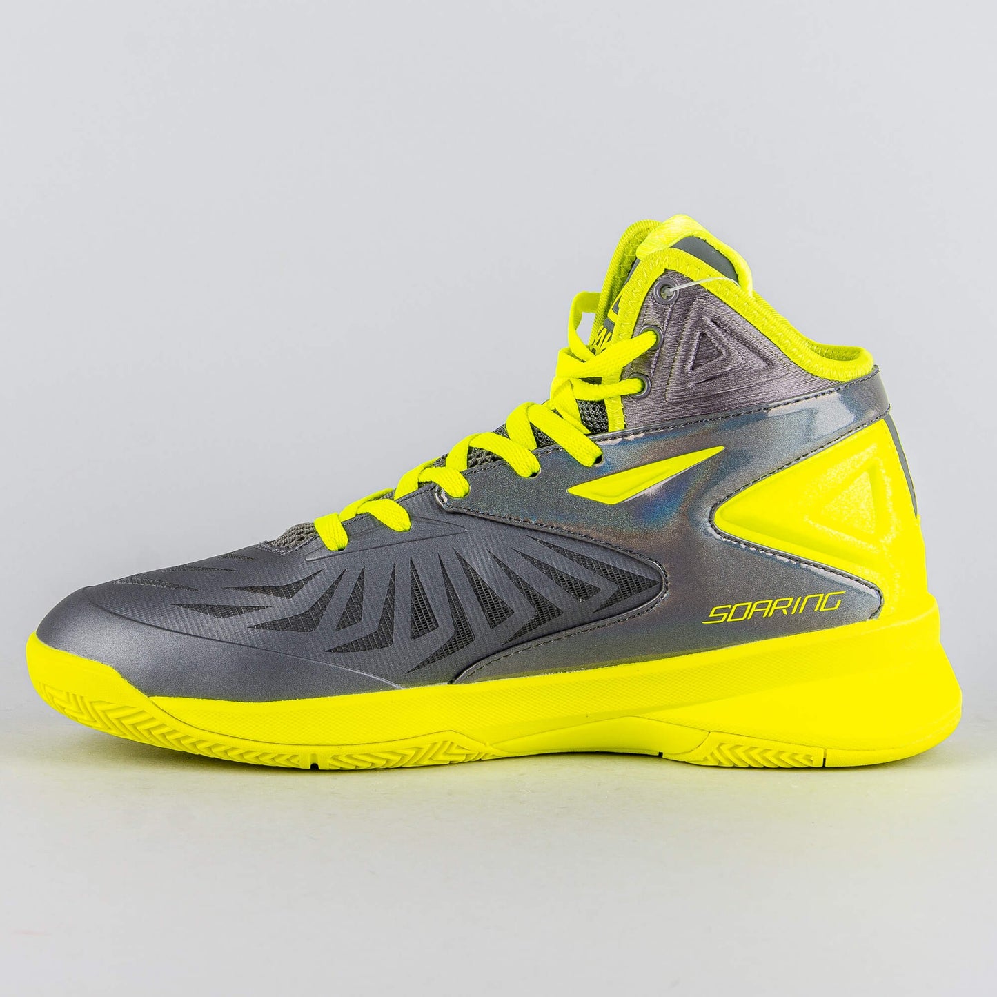 Peak Basketball Shoes Soaring II-5 Fiba Castle Cement/Fluorescent Yellow