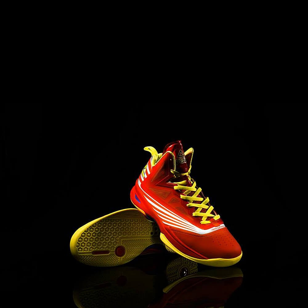 Peak Basketball Shoes Soaring II-7 3M Reflective Orange/Fluorescent Yellow