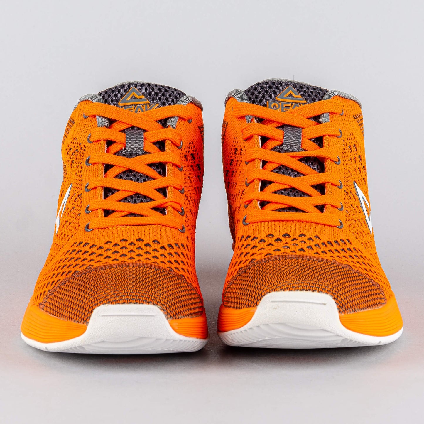 Peak Basketball Shoes Primeknit Fluorescent Orange/Gray