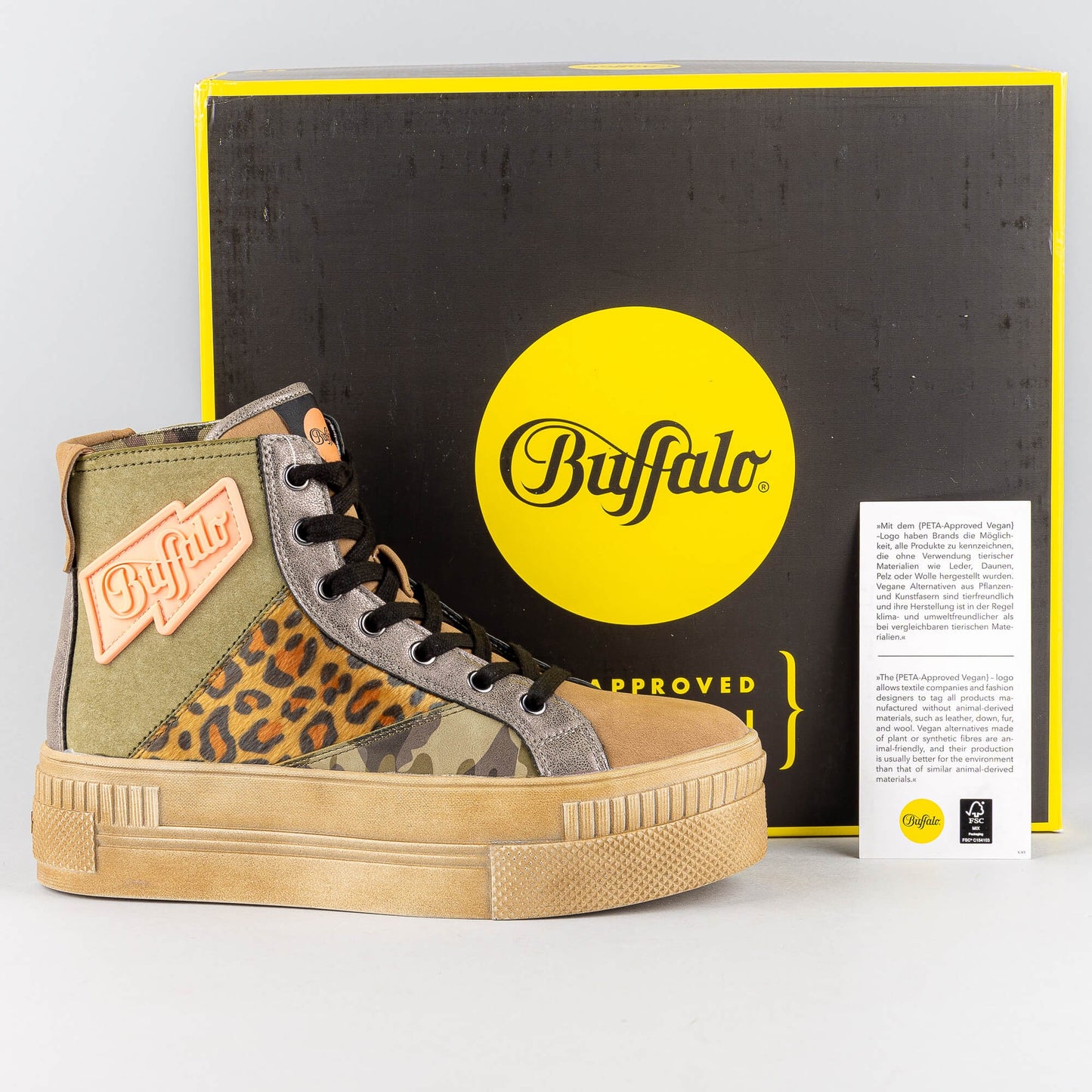 Buffalo Paired Laceup Hi Leo/Brown