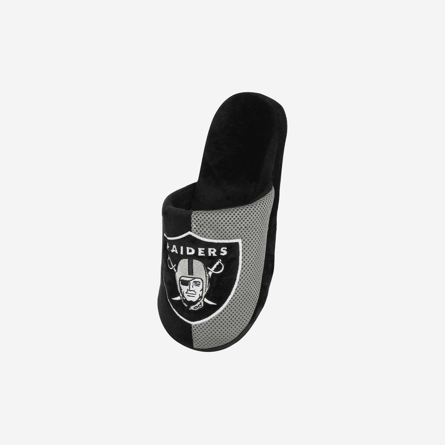Papuče FOCO Las Vegas Raiders - NFL - Mens Team Stripe Slipper - Black/Grey