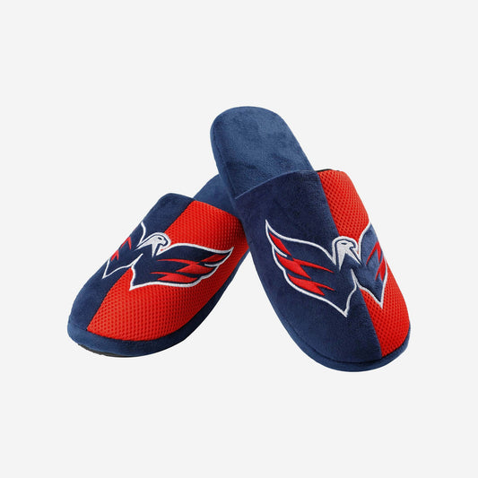 Papuče FOCO Washington Capitals - NHL - Mens Team Stripe Slipper - Navy/Red