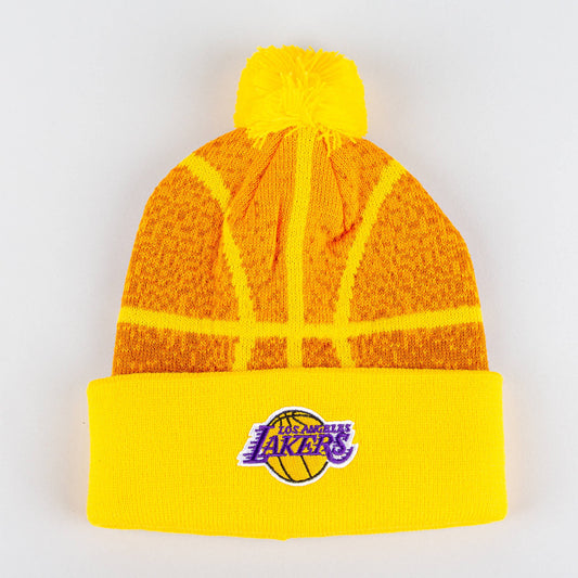 Outer Stuff Basketball Head Knit - Kids Os Los Angeles Lakers Orange/Yellow