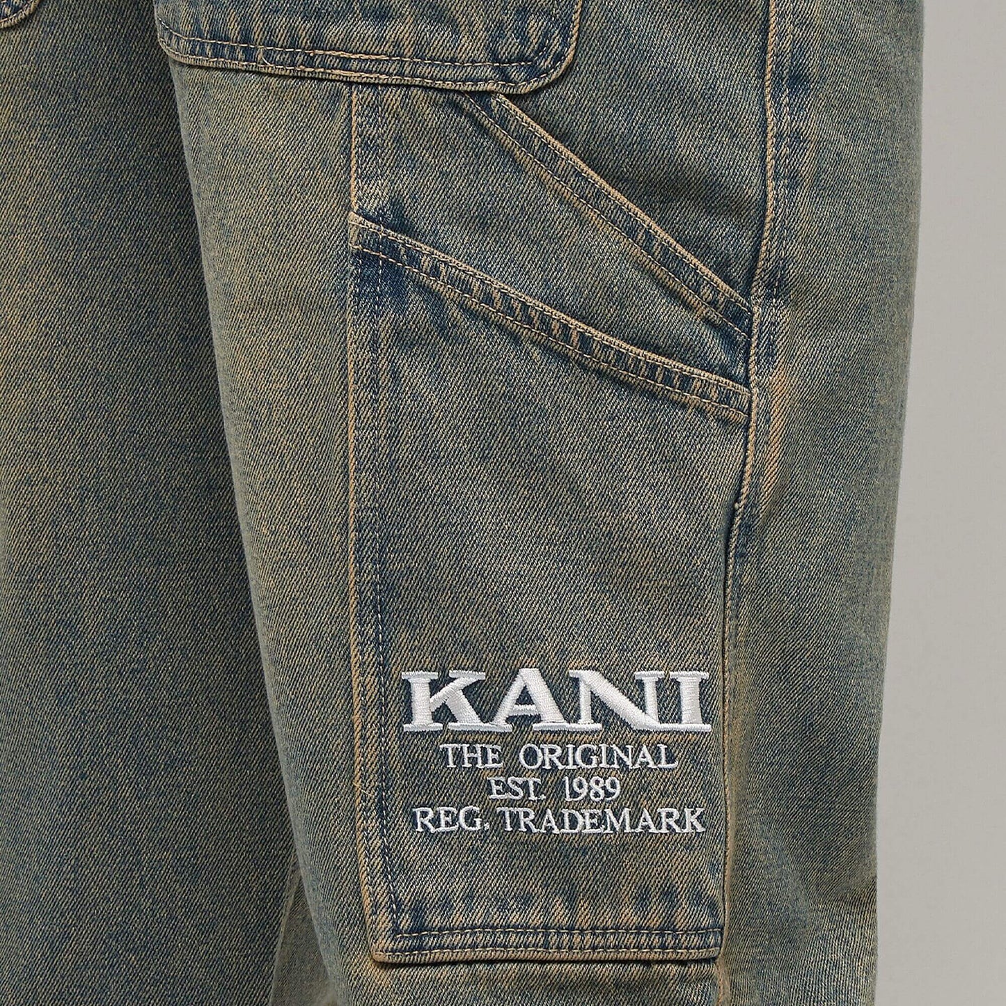 Karl Kani KK OG Baggy Workwear Denim dirty vintage blue