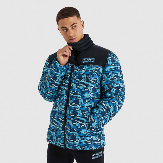 Zimná bunda Ellesse Lecta Padded Jacket modrý vzor