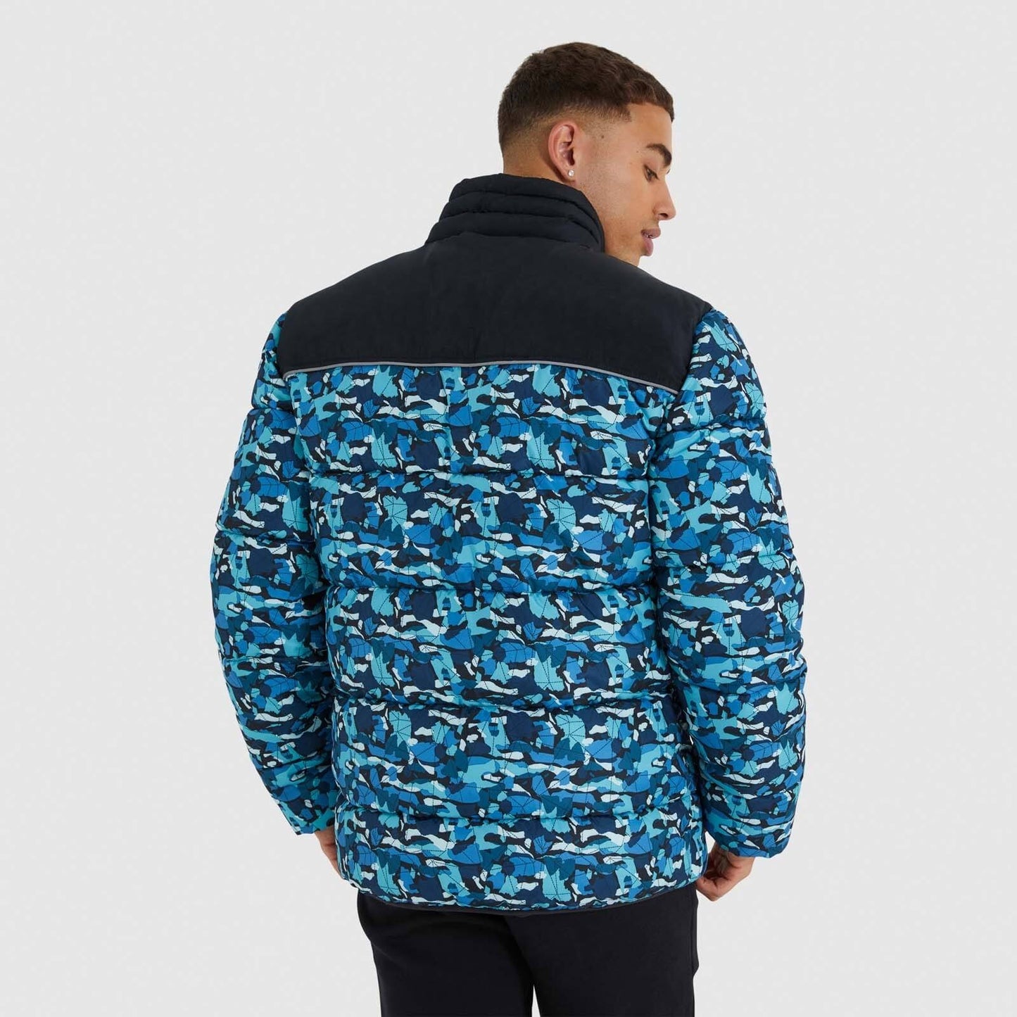Zimná bunda Ellesse Lecta Padded Jacket modrý vzor