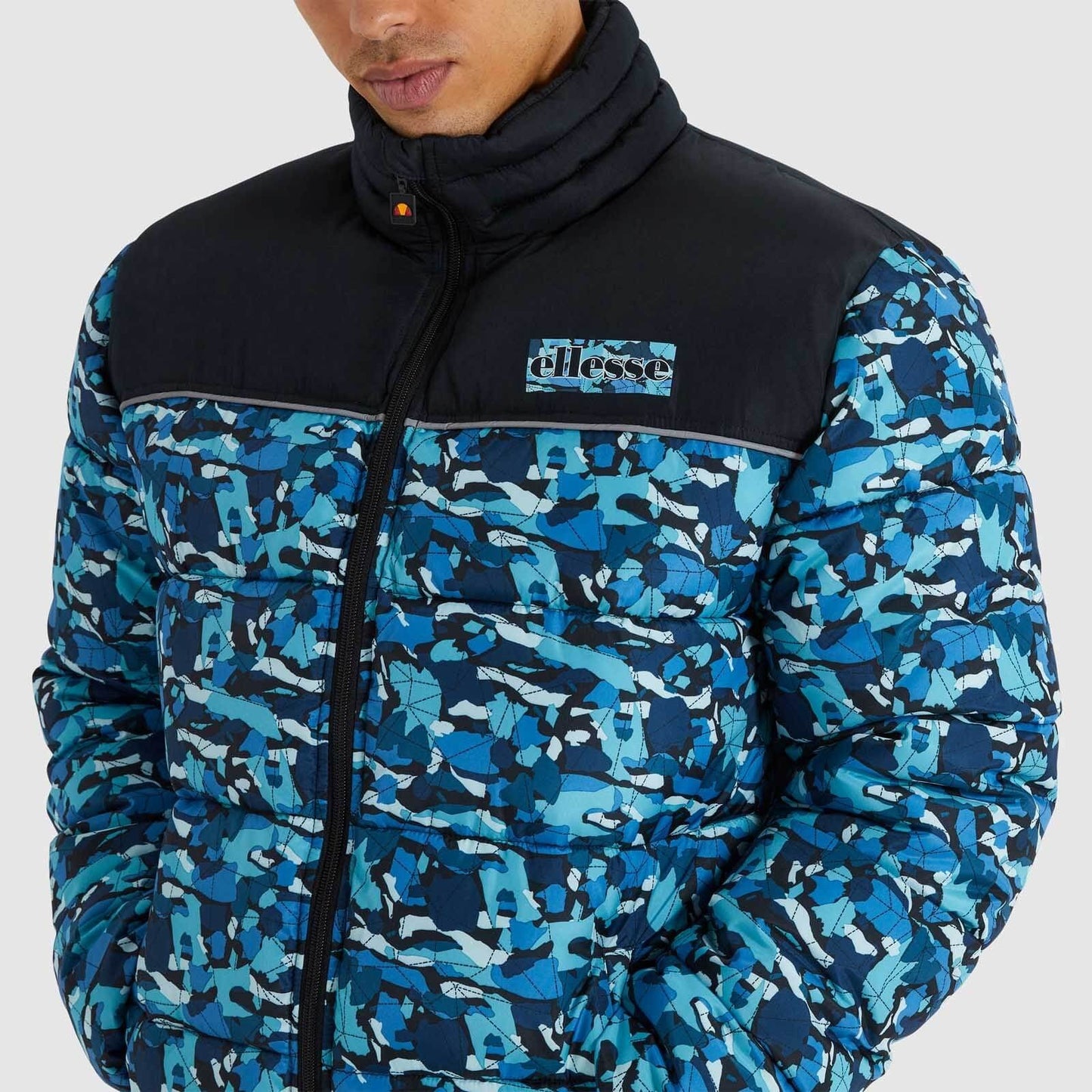 Zimná bunda Ellesse Lecta Padded Jacket modrý vzor