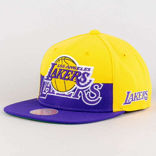 Mitchell & Ness Half N Half Snapback Los Angeles Lakers Purple / Yellow