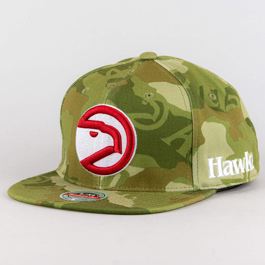 Mitchell & Ness Tonal Camo Stretch Fitted HWC Atlanta Hawks Green