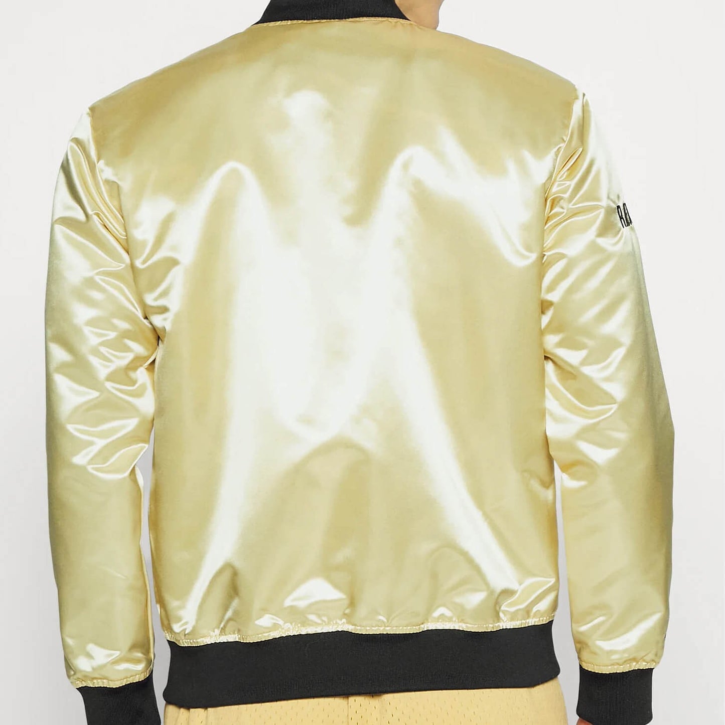 Mitchell & Ness Fashion Lw Satin Jacket Oakland Raiders Light Gold
