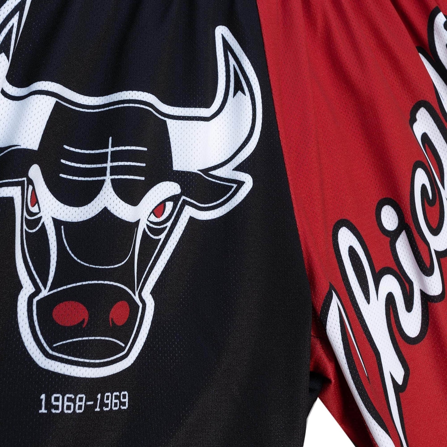 Mitchell & Ness Big Face Fashion Shorts 5.0 Chicago Bulls Black