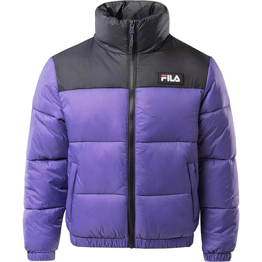 Zimná bunda Fila SANDIA puff jacket Ultra Violet-Black fialová